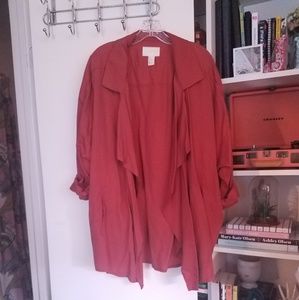 H&M oversized rolled sleeve jacket
